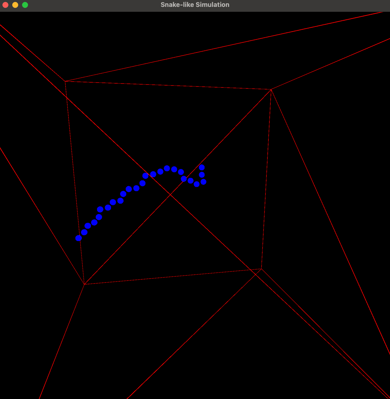 Snake-like simulation example.